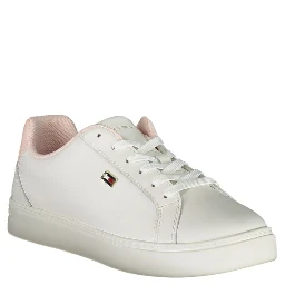 White Polyester Sneaker