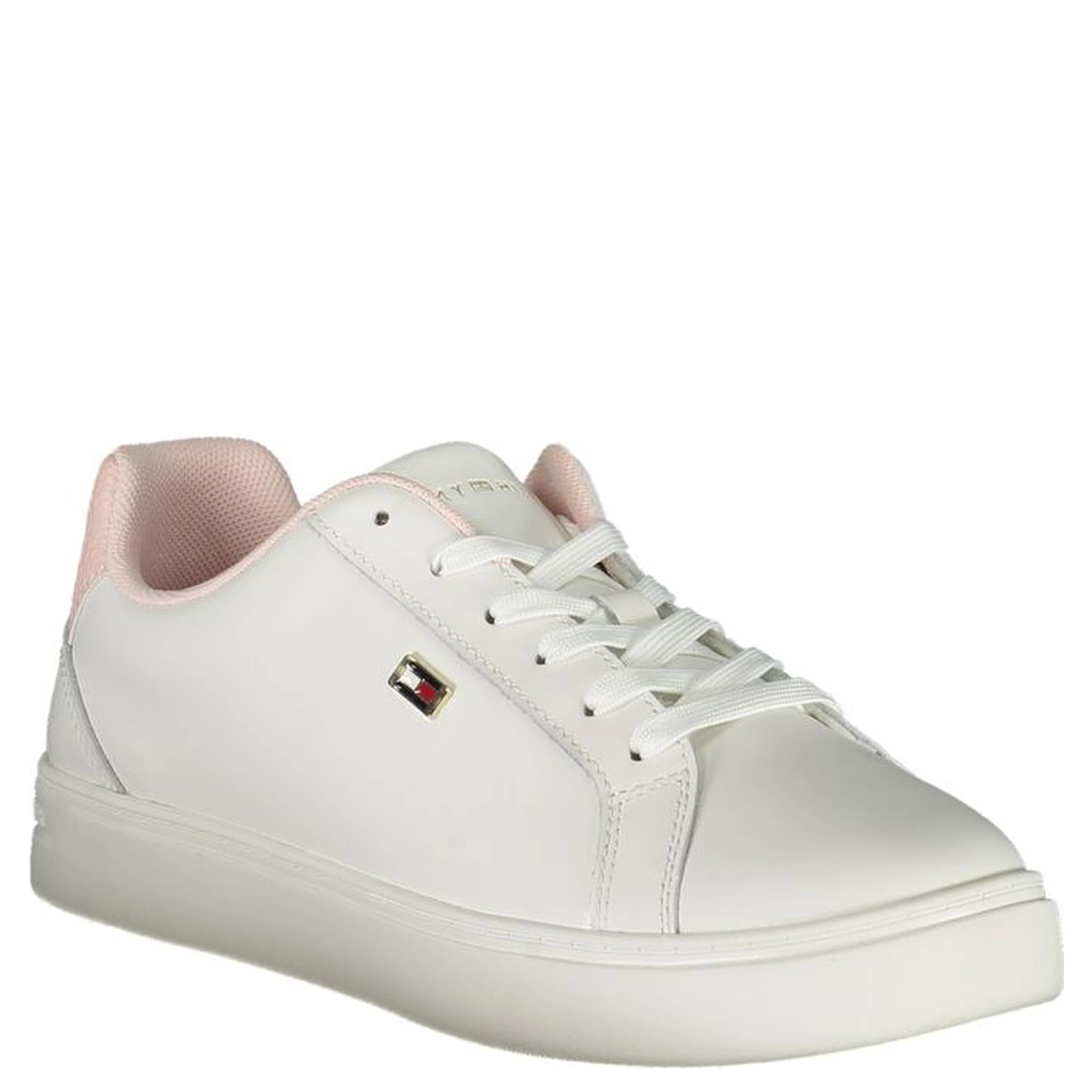 White Polyester Sneaker