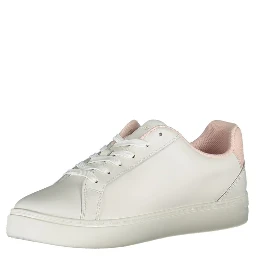 White Polyester Sneaker