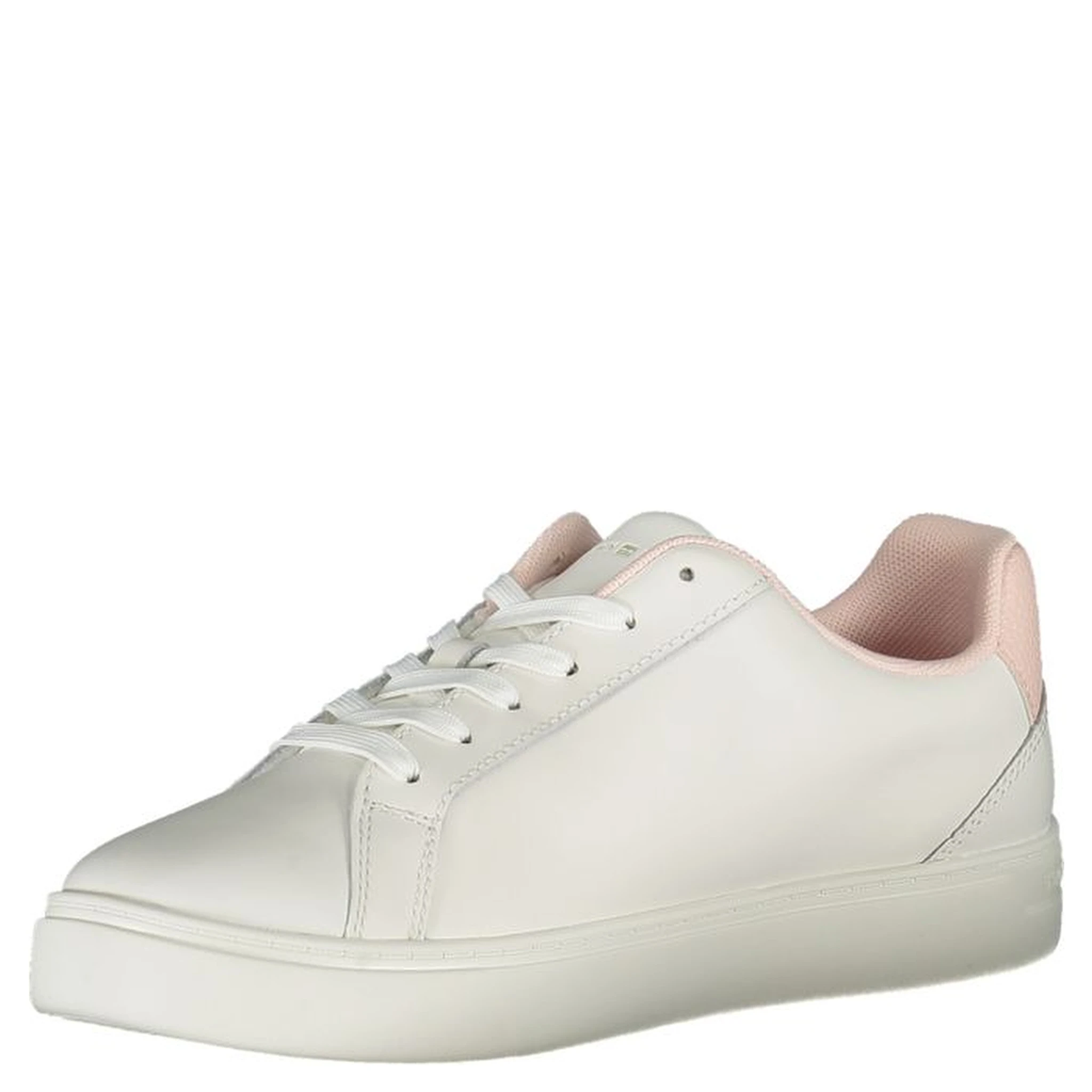 White Polyester Sneaker