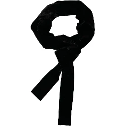 Black Viscose Wide Waist Women Belt