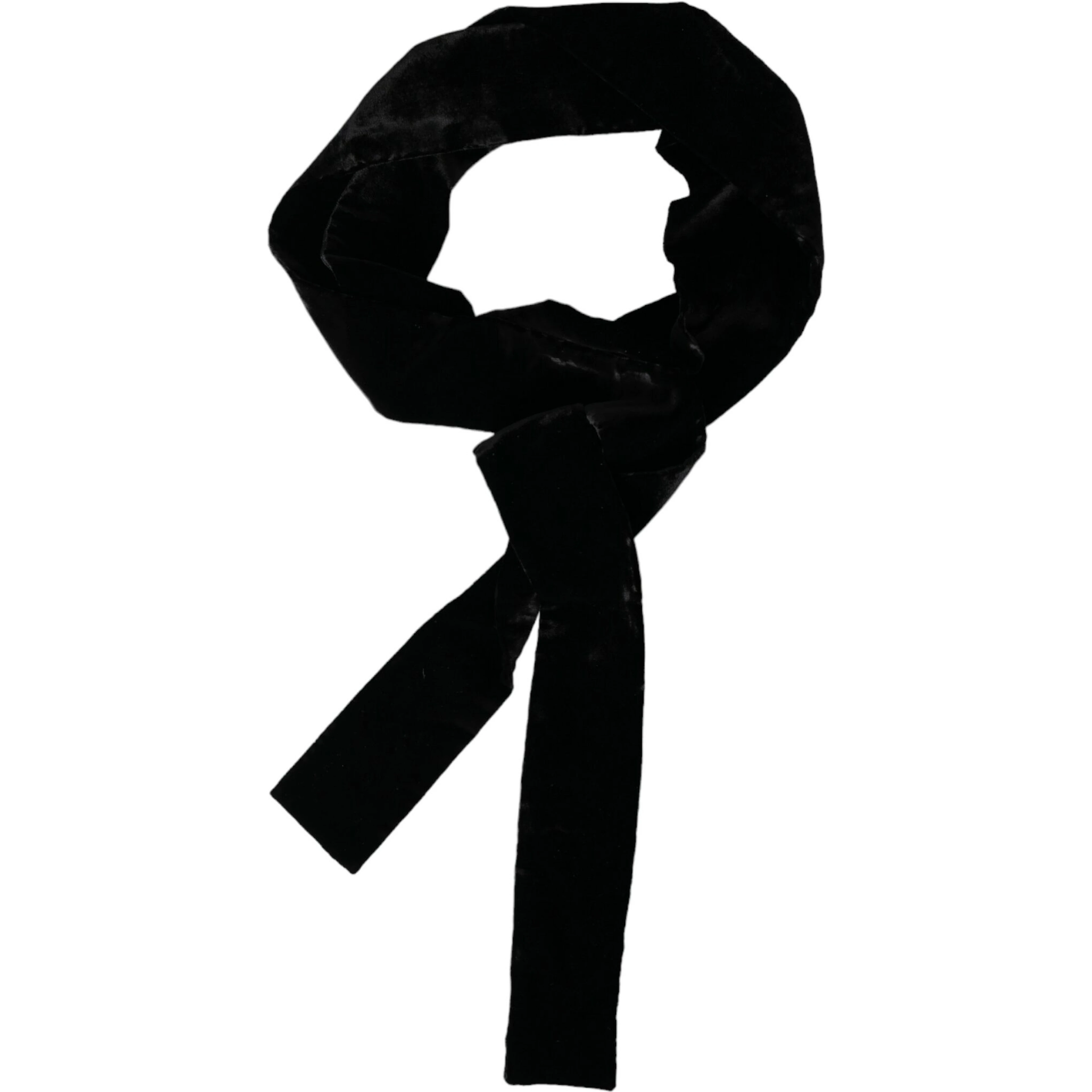 Black Viscose Wide Waist Women Belt