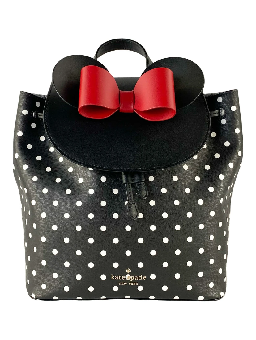 Disney Minnie Mouse Medium Leather Backpack Bookbag Bag