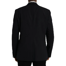 Black MARTINI Single Breasted Coat Blazer