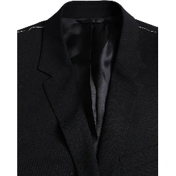 Black MARTINI Single Breasted Coat Blazer