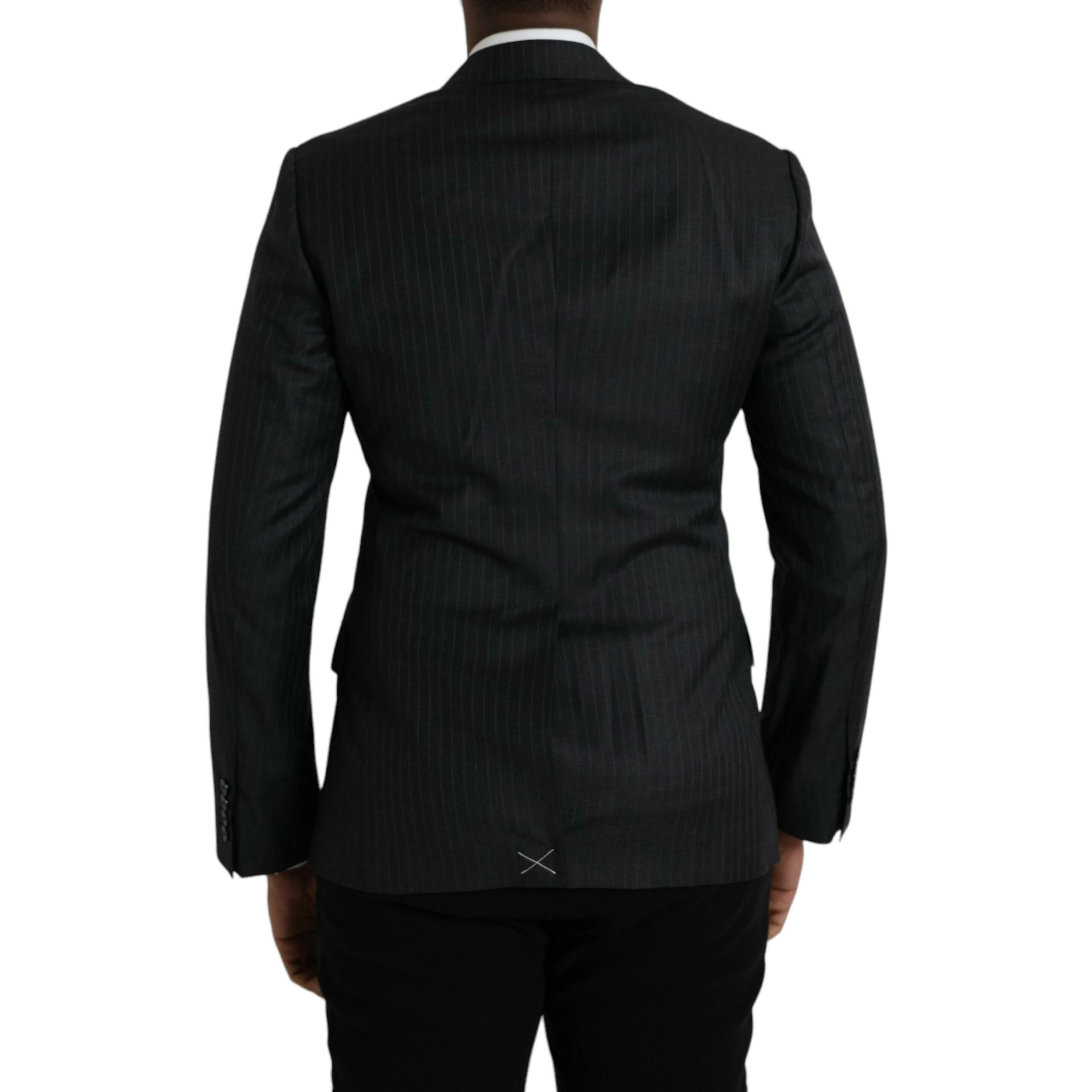 Black Stripe MARTINI Single Breasted Coat Blazer
