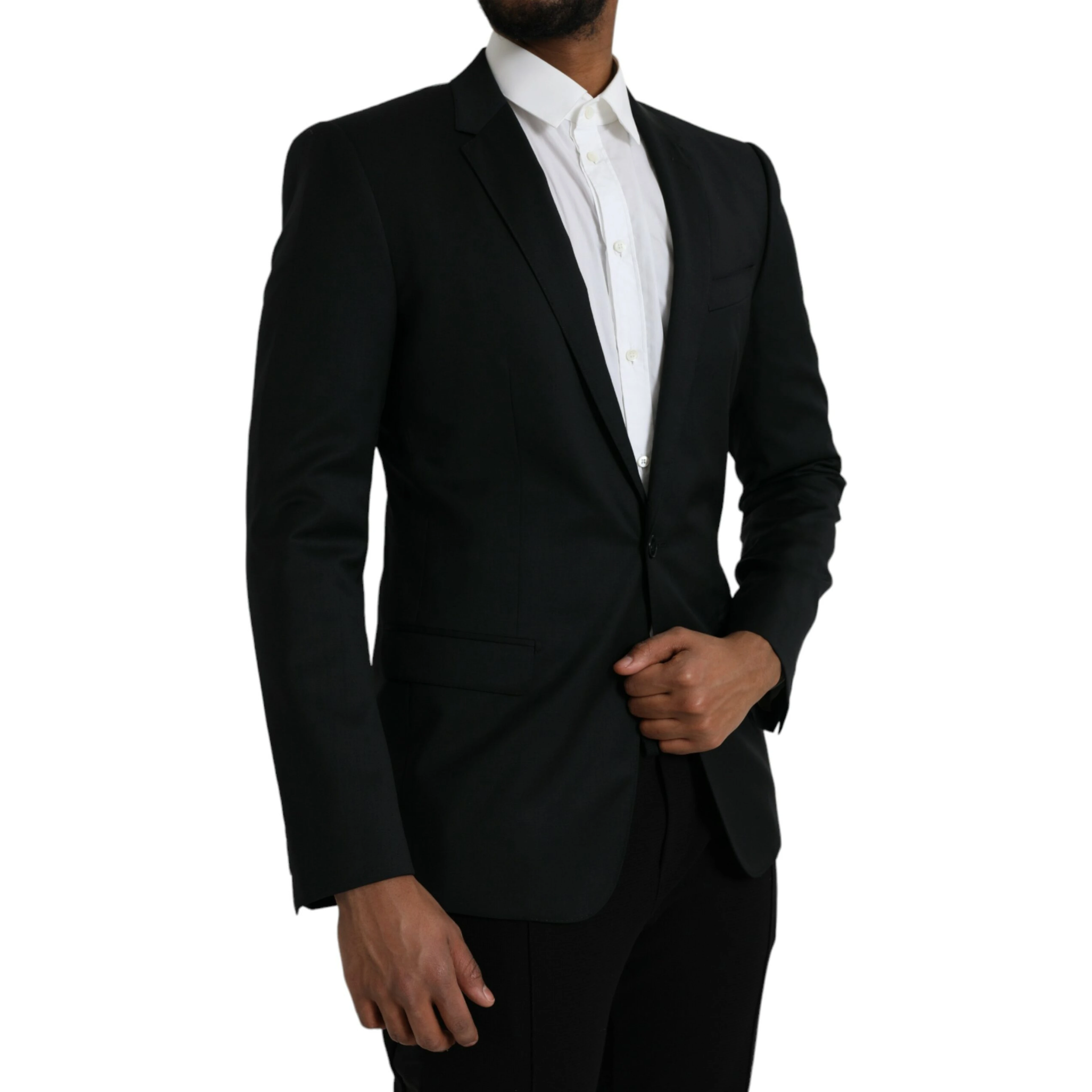 Black Wool MARTINI Single Breasted Blazer