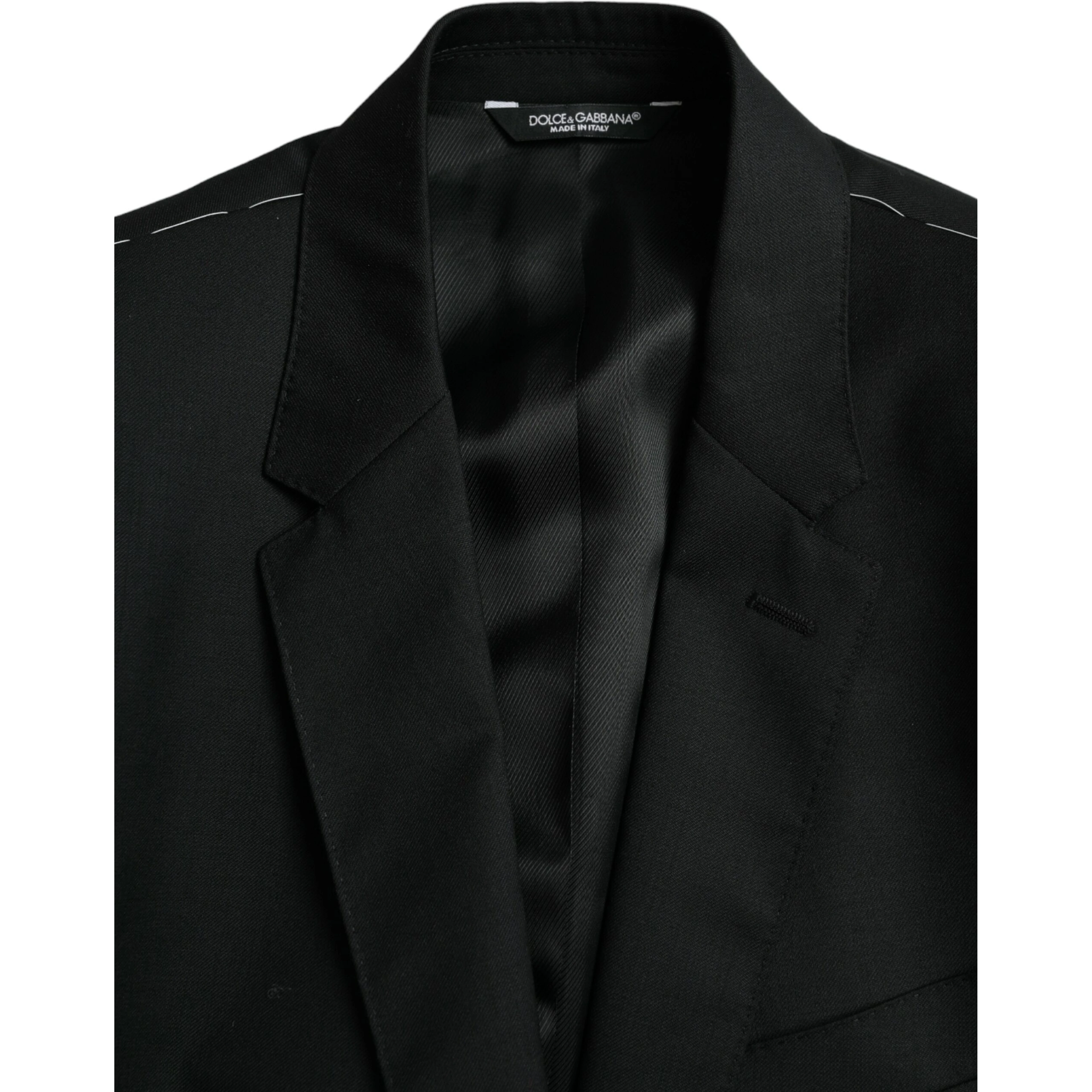 Black Wool MARTINI Single Breasted Blazer