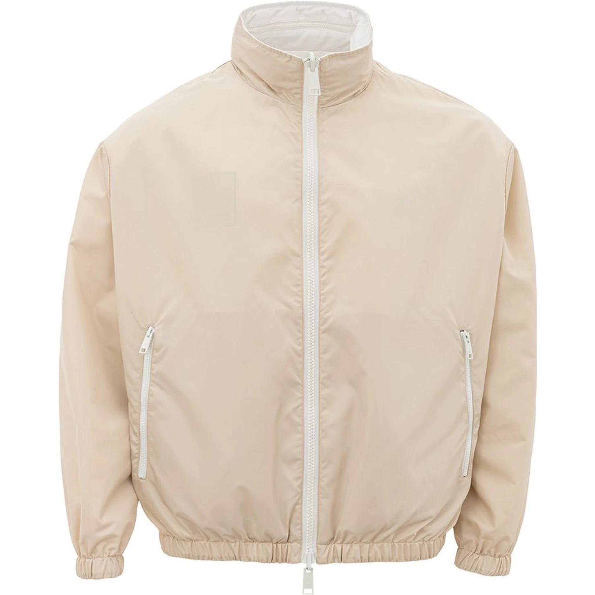 Beige Polyamide Bomber