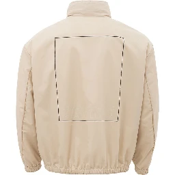 Beige Polyamide Bomber