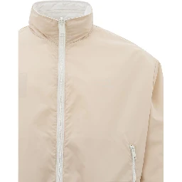 Beige Polyamide Bomber