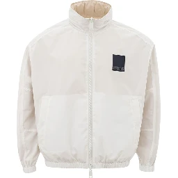 Beige Polyamide Bomber