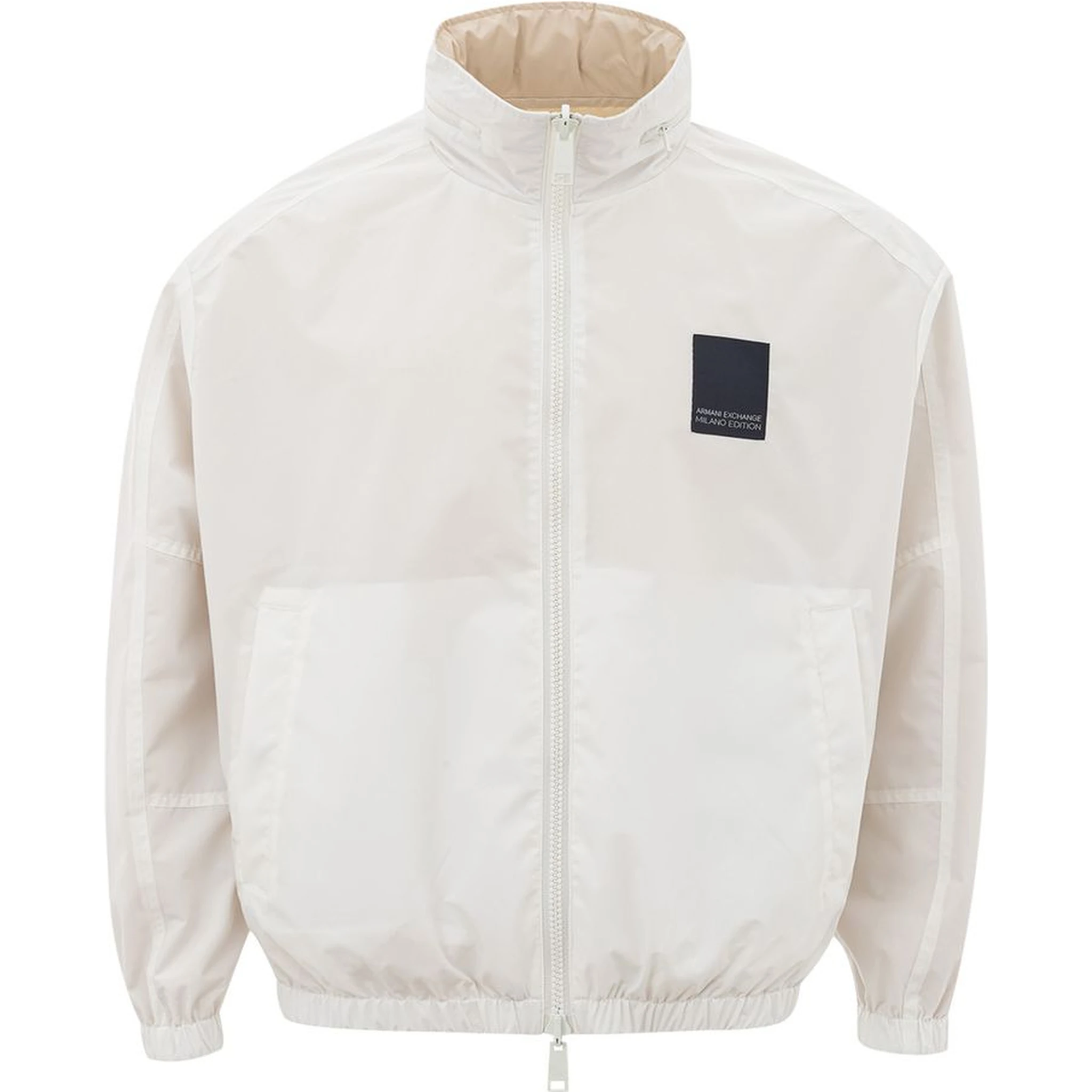Beige Polyamide Bomber