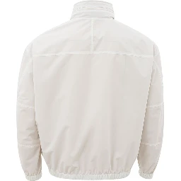 Beige Polyamide Bomber