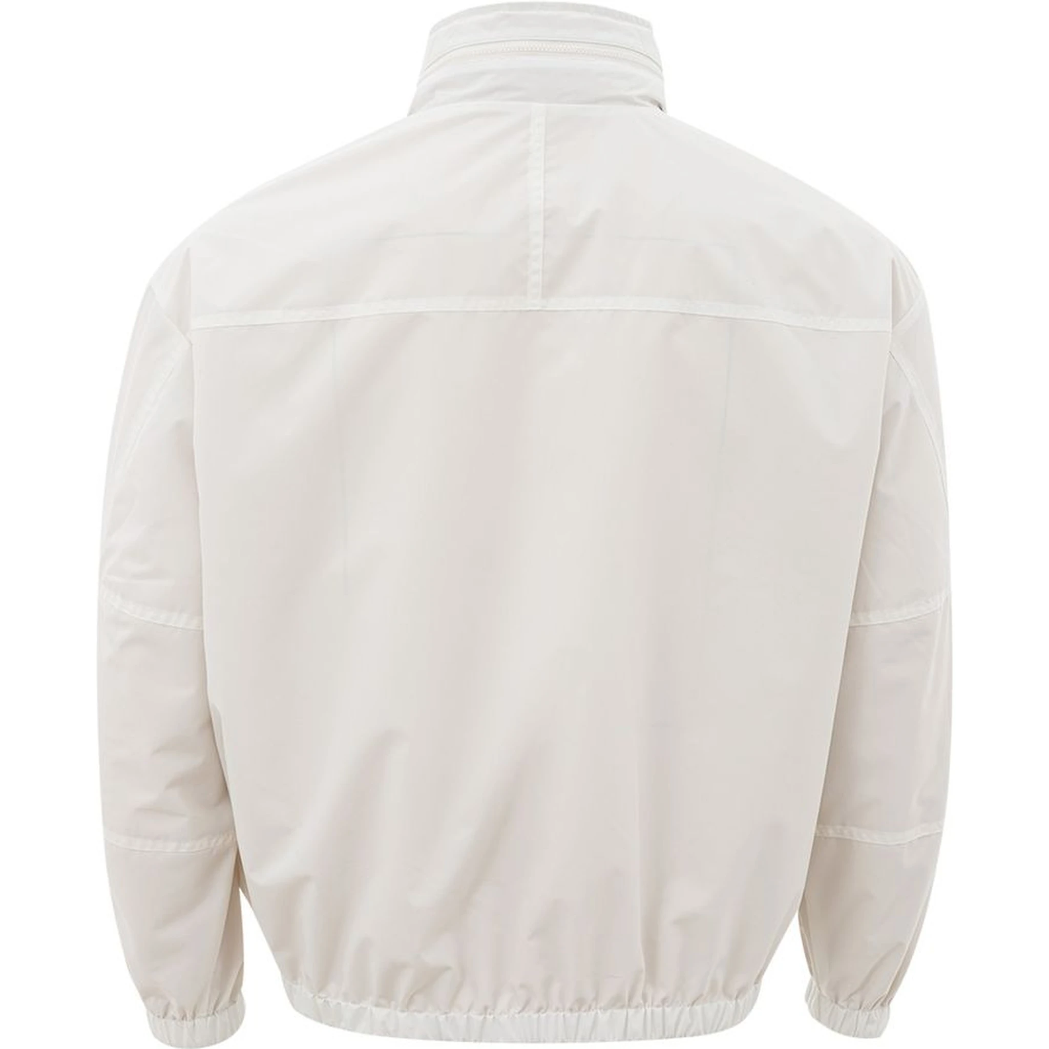 Beige Polyamide Bomber