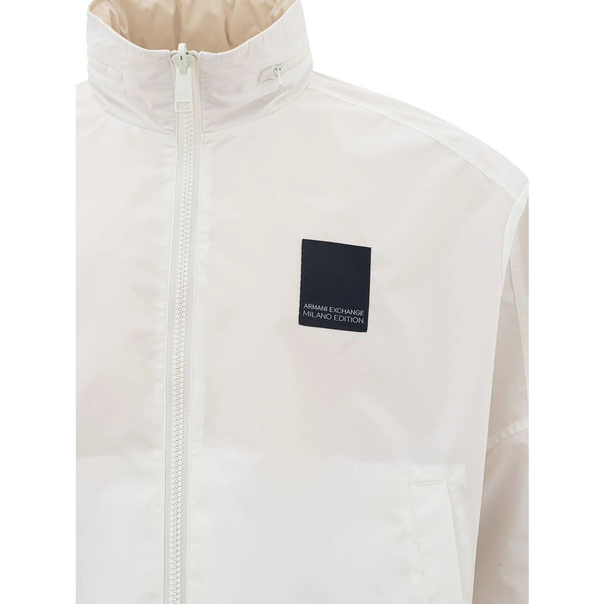 Beige Polyamide Bomber