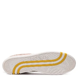 Pink Fabric And Leather Low Top Sneakers