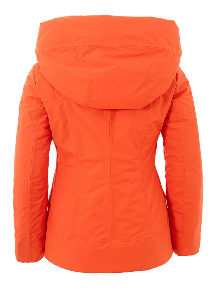 Orange Polyester Full-Length Jacket alternative