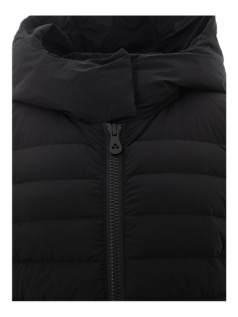 Black Polyamide Full-Length Jacket