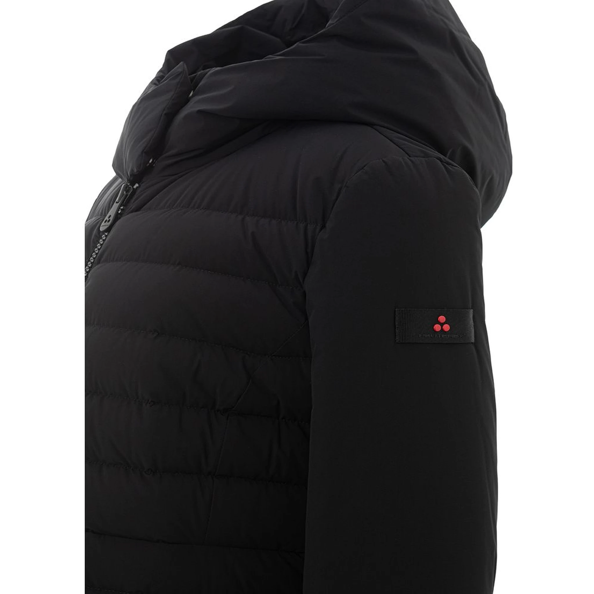 Black Polyamide Full-Length Jacket