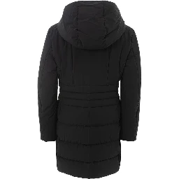 Black Polyamide Full-Length Jacket