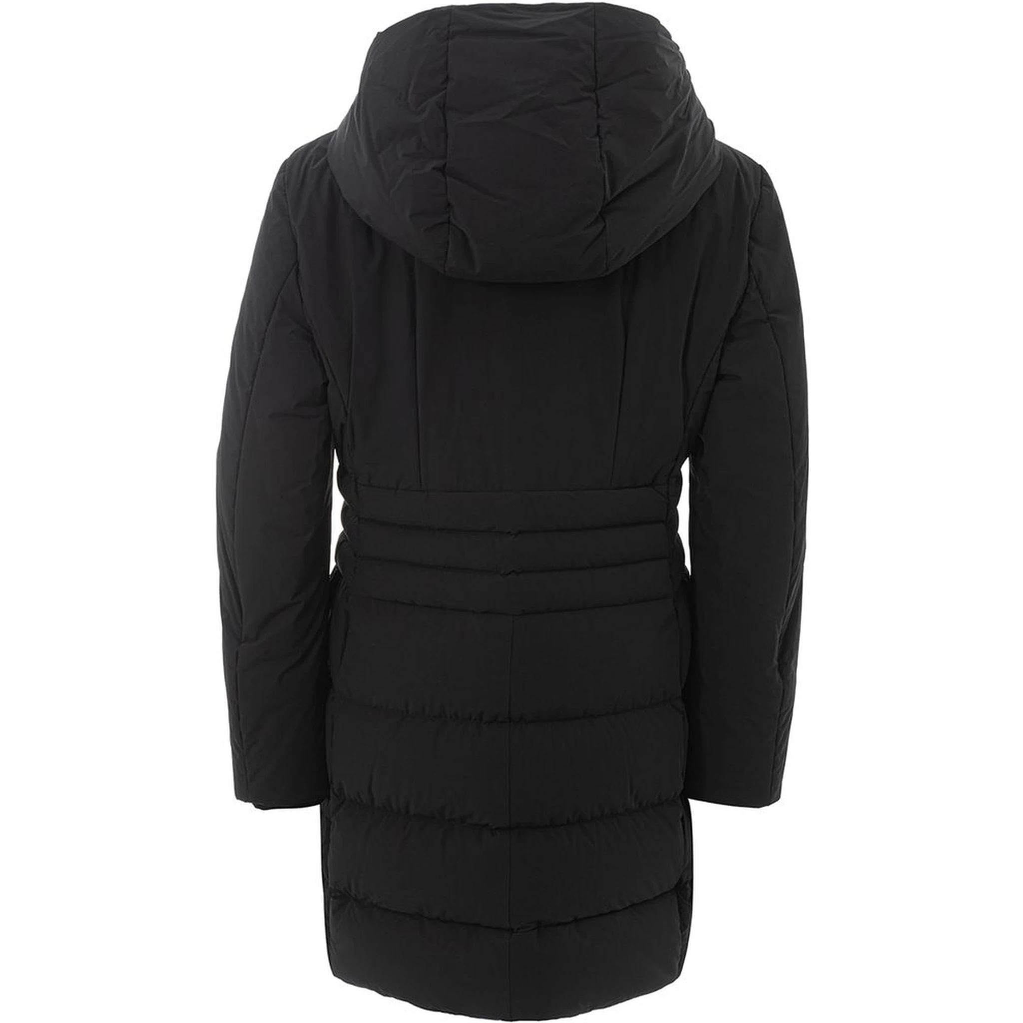 Black Polyamide Full-Length Jacket