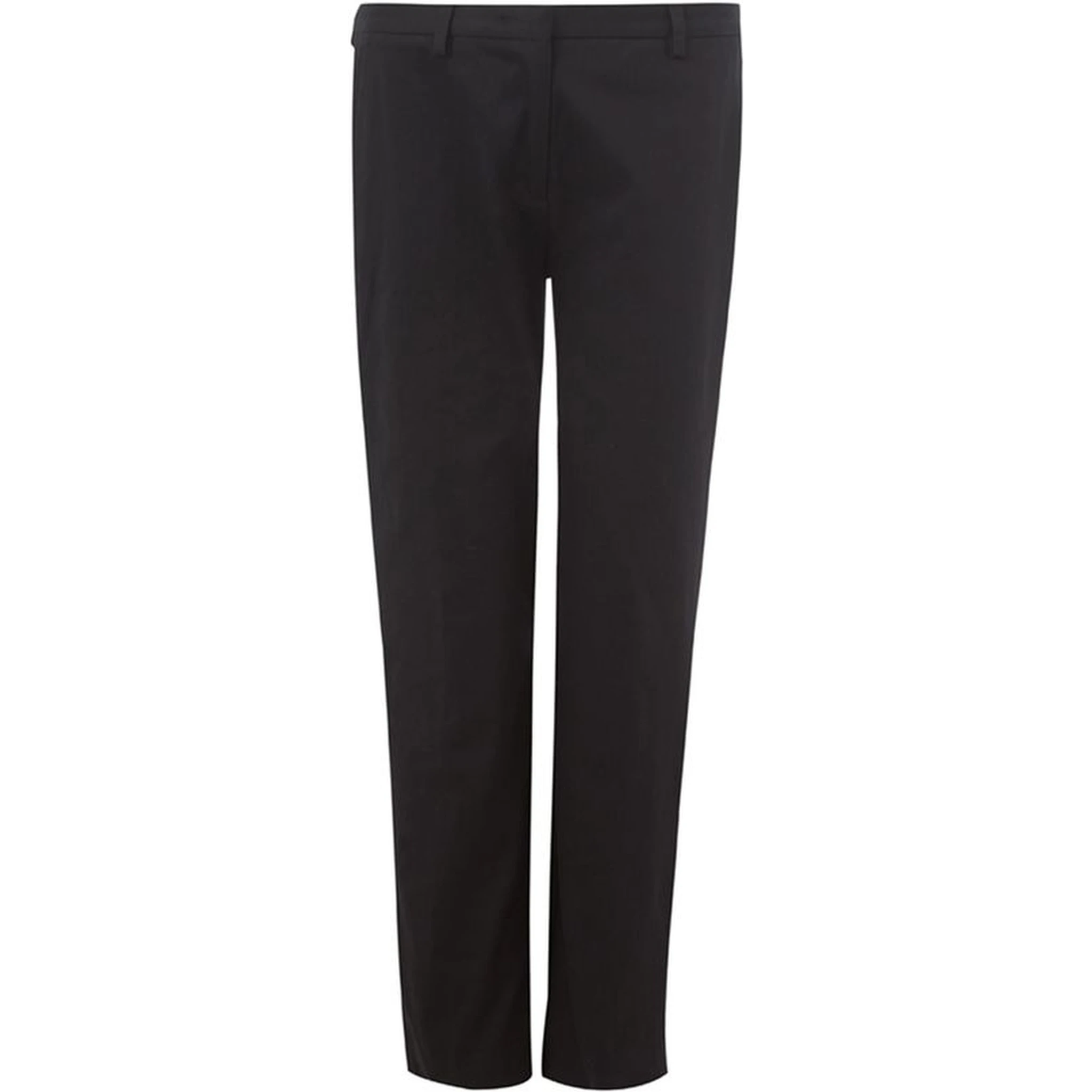 Black Cotton Chino Pants