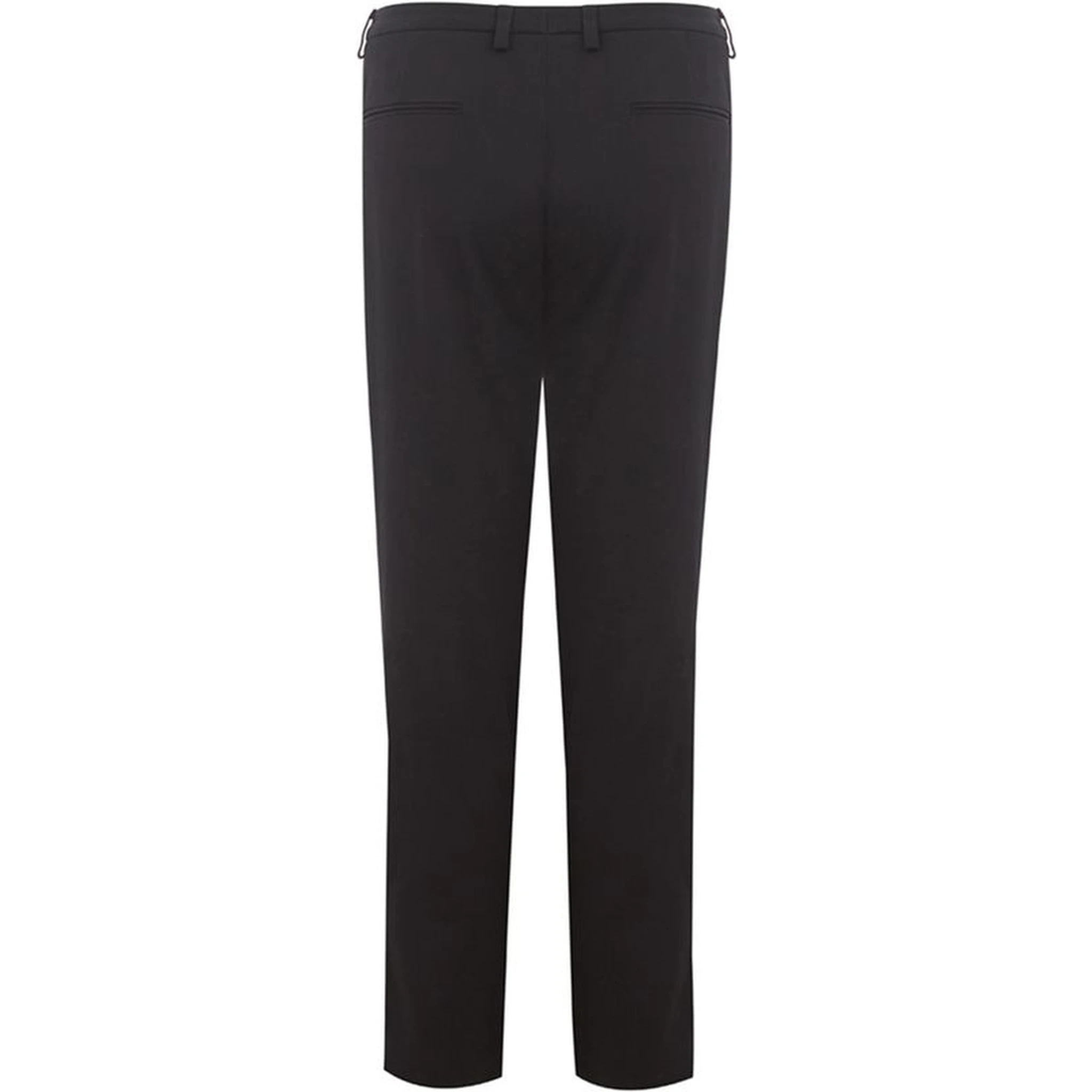 Black Cotton Chino Pants