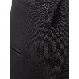Black Cotton Chino Pants