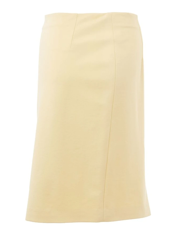 Yellow Viscose Midi Skirt alternative