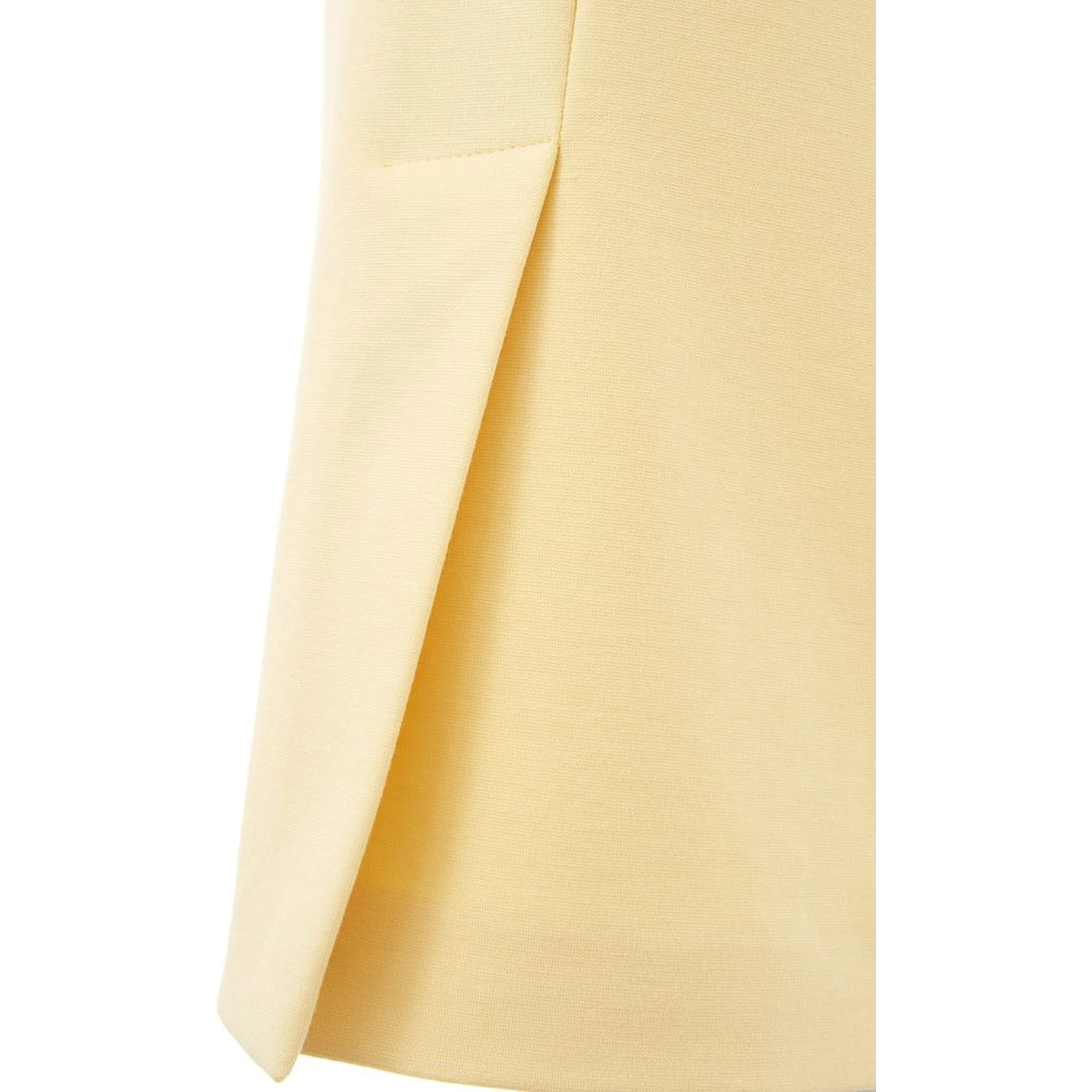 Yellow Viscose Midi Skirt