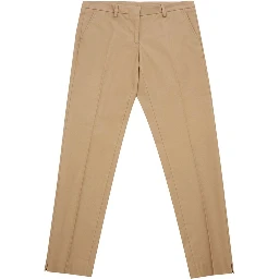 Brown Cotton Chino Pants
