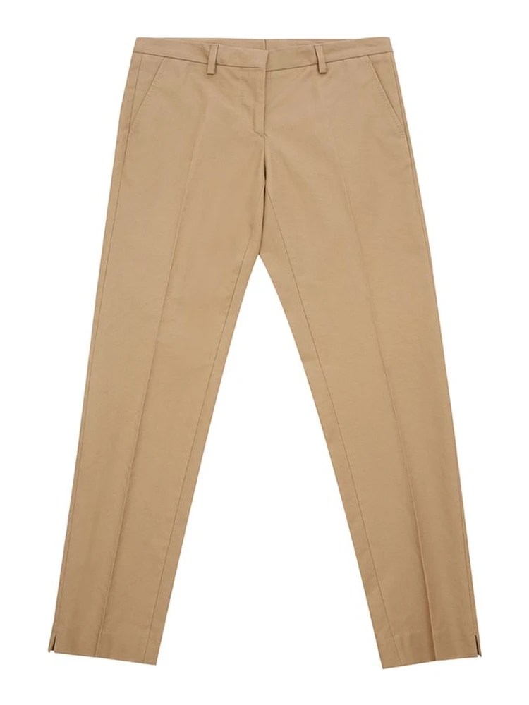 Brown Cotton Chino Pants
