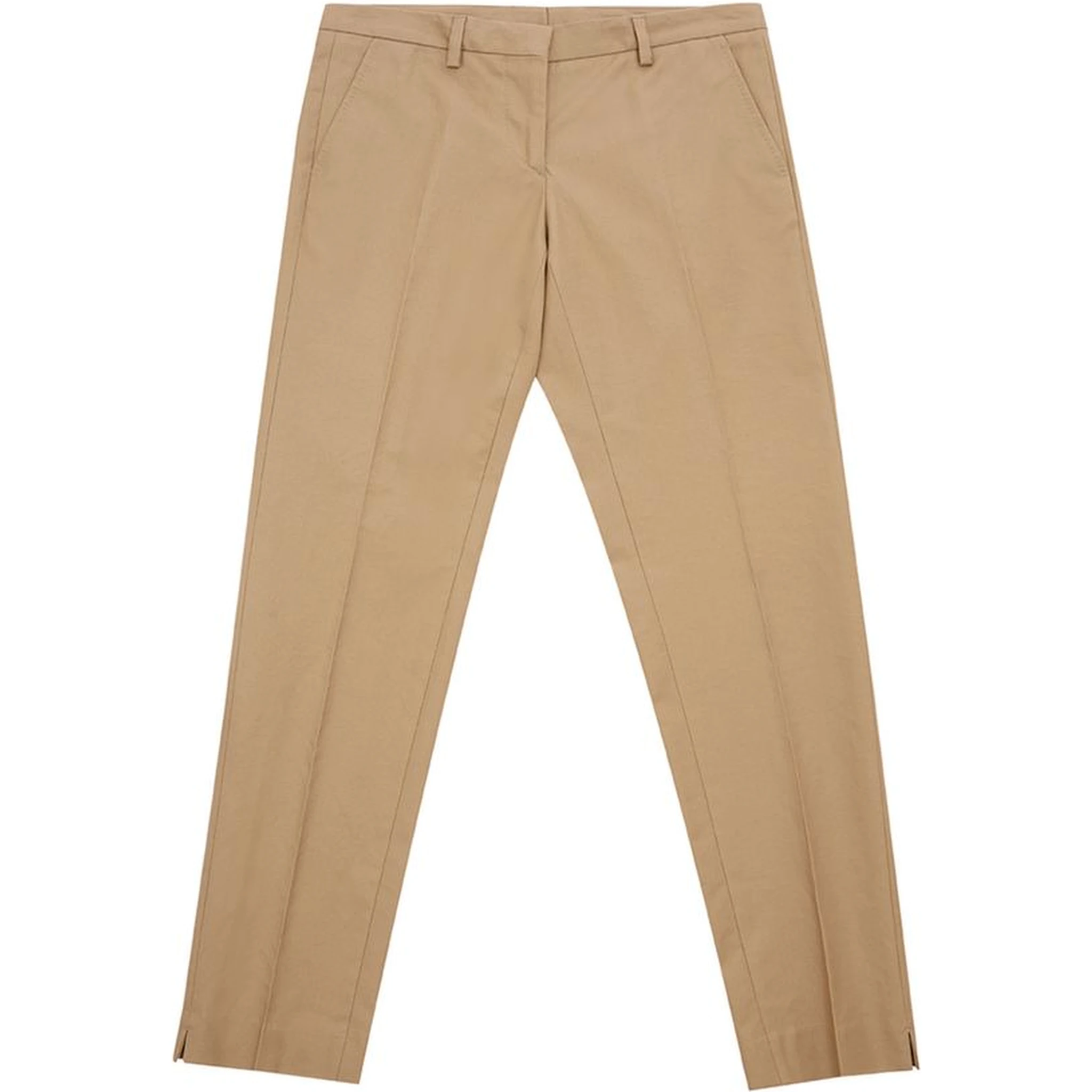Brown Cotton Chino Pants