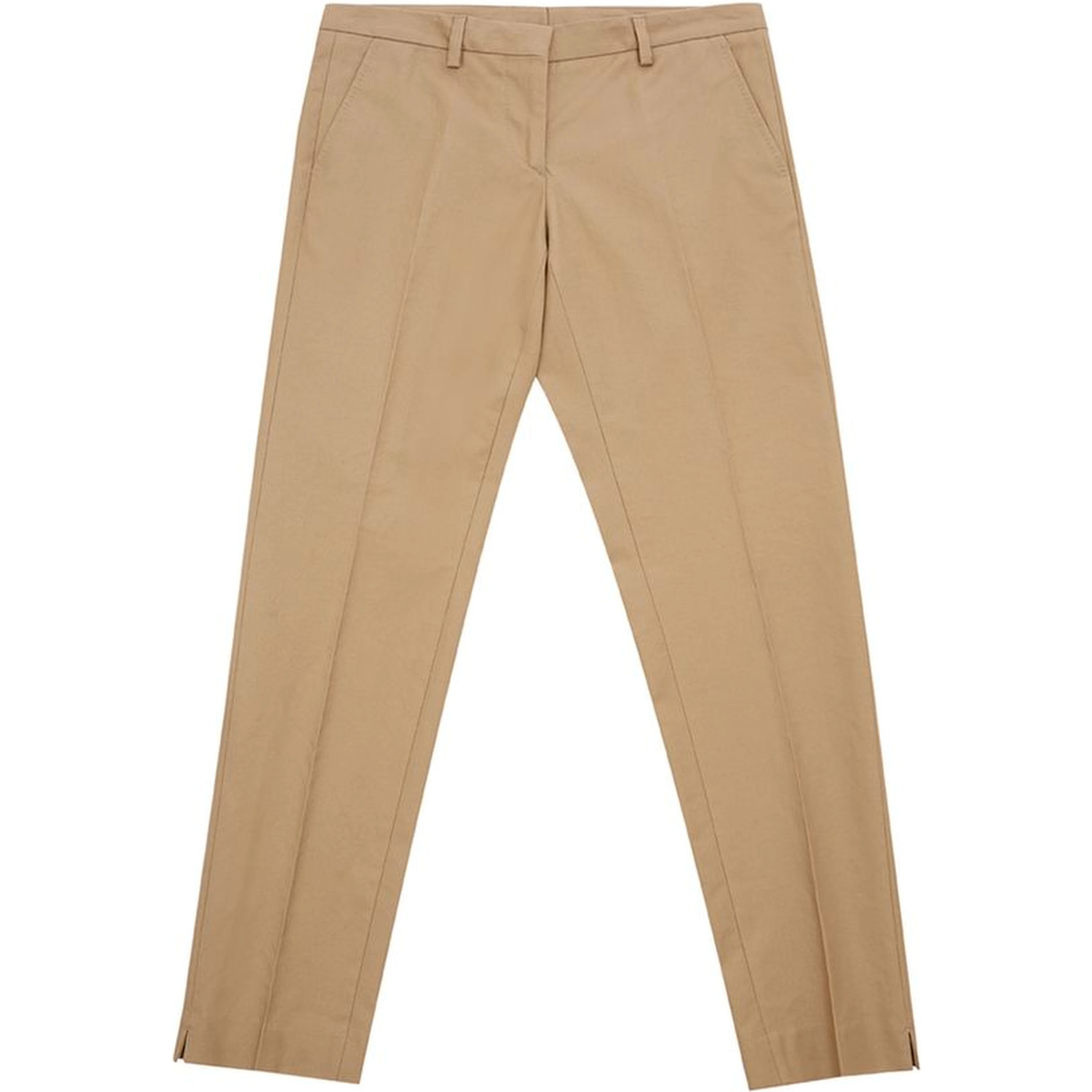 Brown Cotton Chino Pants
