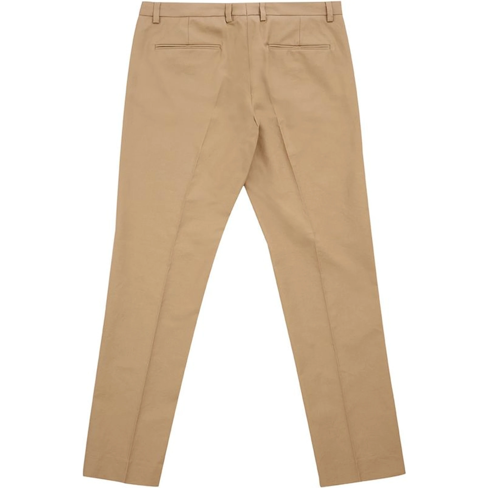 Brown Cotton Chino Pants