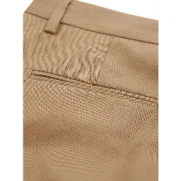 Brown Cotton Chino Pants