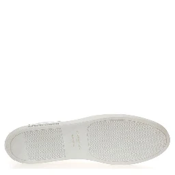 White Leather Low Top Sneakers