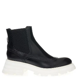 Black Leather Chelsea Boots