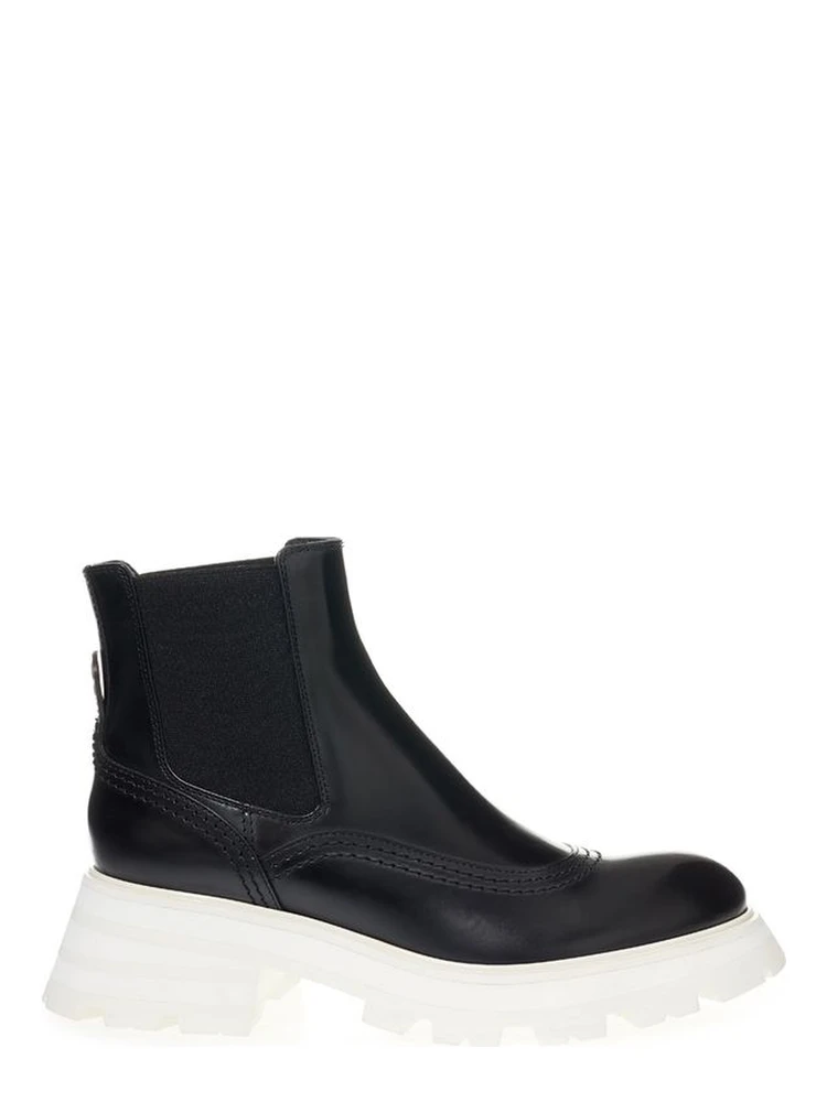 Black Leather Chelsea Boots