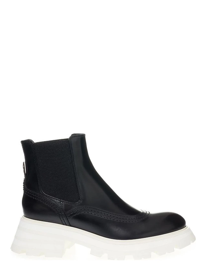 Black Leather Chelsea Boots