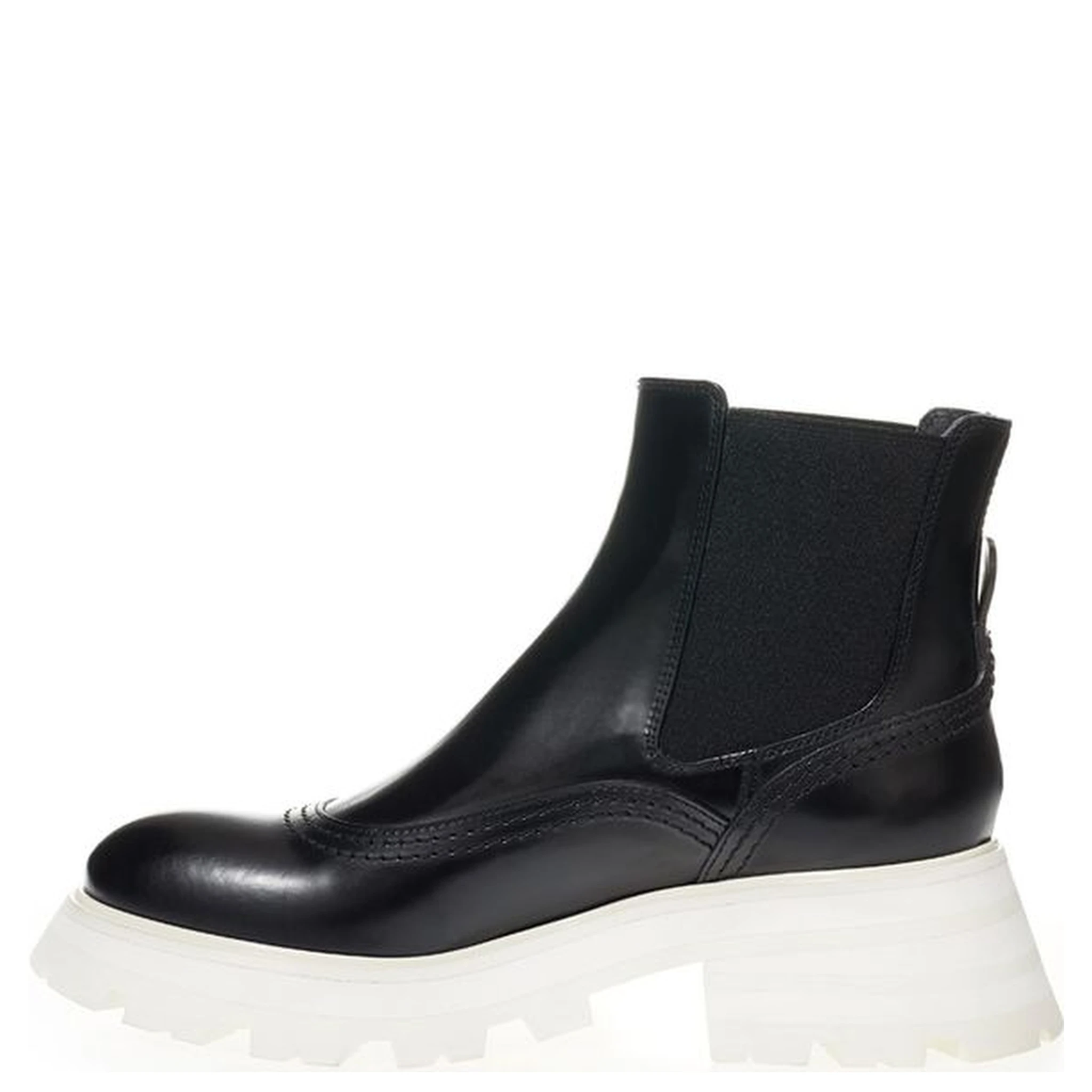 Black Leather Chelsea Boots