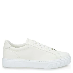 White Leather Athletic Sneakers