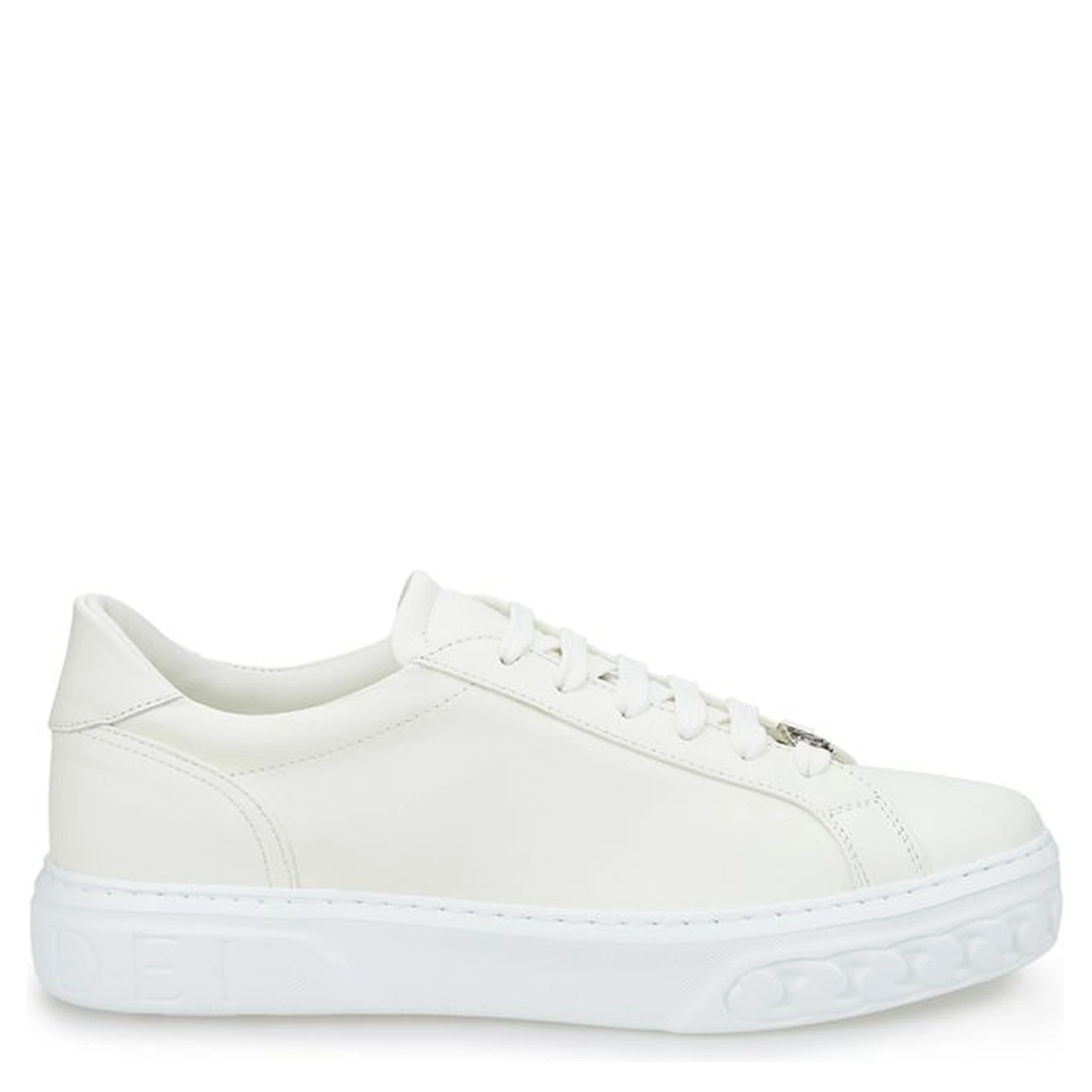 White Leather Athletic Sneakers