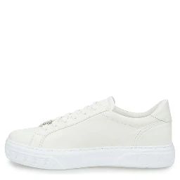 White Leather Athletic Sneakers