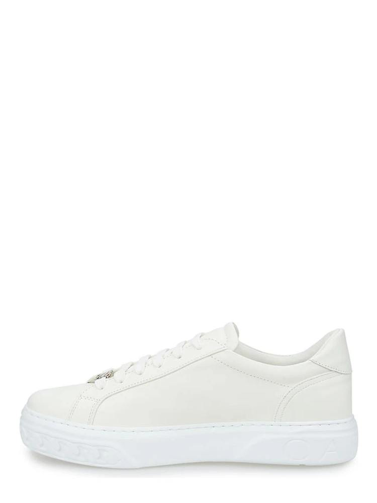White Leather Athletic Sneakers alternative
