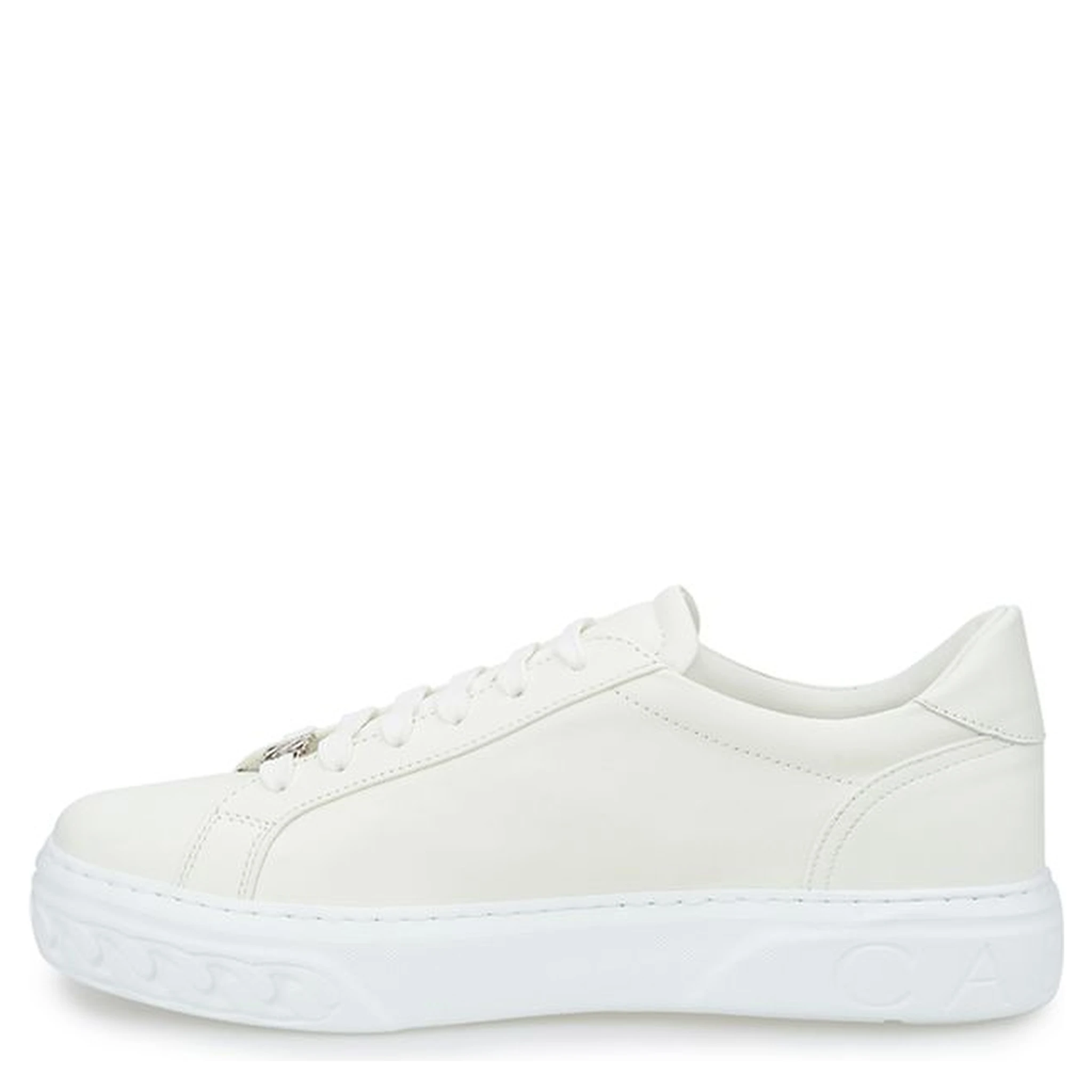 White Leather Athletic Sneakers