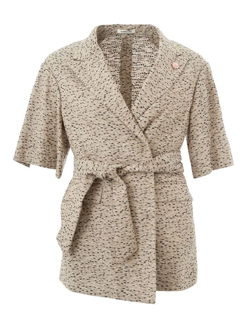 Chic Beige Linen Jacket