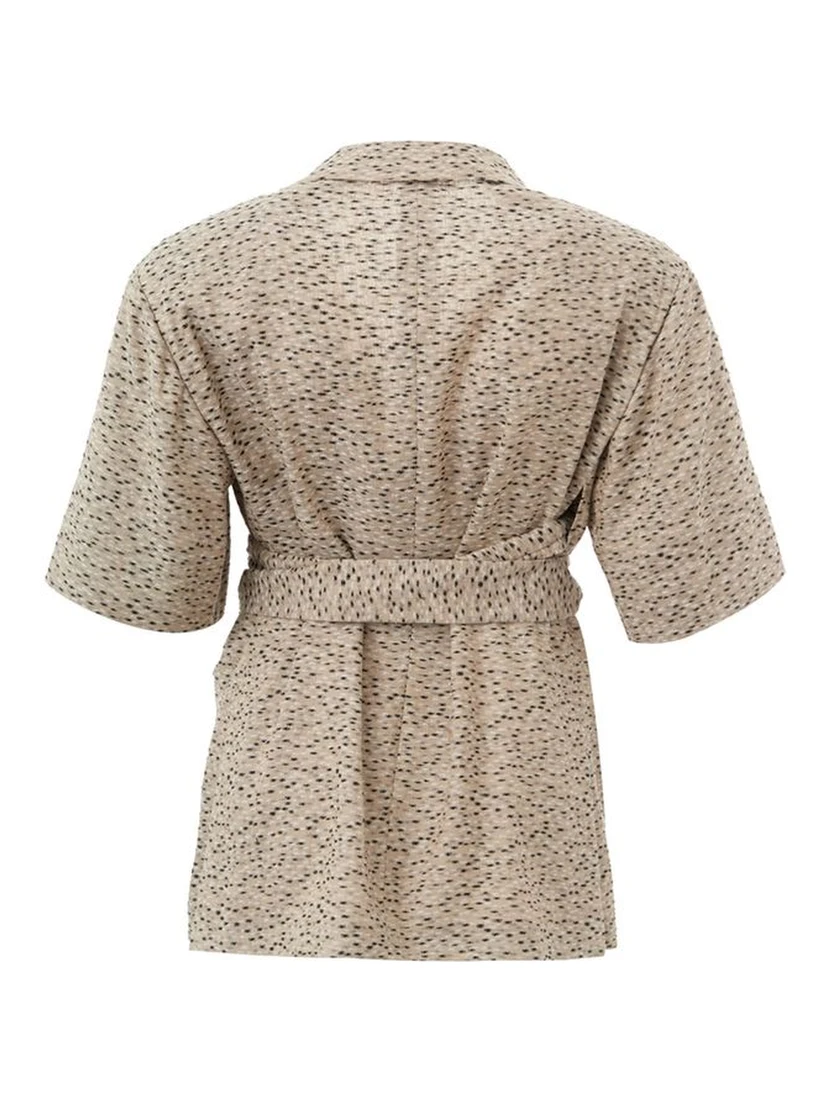 Chic Beige Linen Jacket