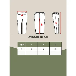 Multicolor Viscose Casual Pants